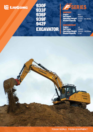 Paletli ekskavatörler Liugong 930F