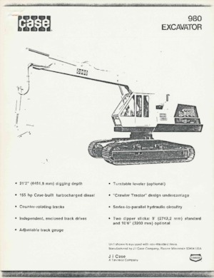 Crawler Excavators Case 980