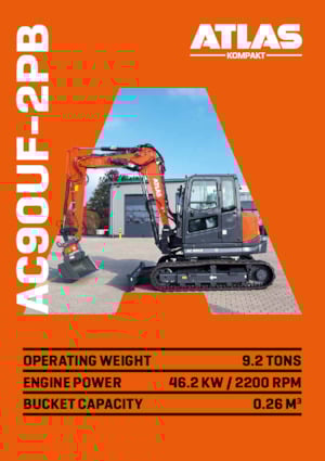 Crawler Excavators Atlas Kompakt AC 90UF-2PB