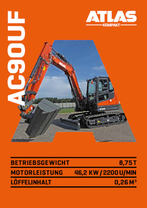 Paletli ekskavatörler Atlas Kompakt AC 90UF