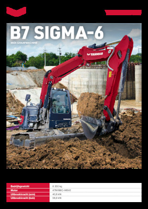 Paletli ekskavatörler Yanmar B7-6 