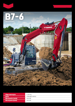 Crawler Excavators Yanmar B7-6 