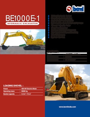 Crawler Excavators Beml BE1000E-1