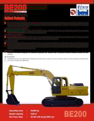 Crawler Excavators Beml BE200
