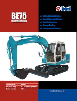 Crawler Excavators Beml BE75