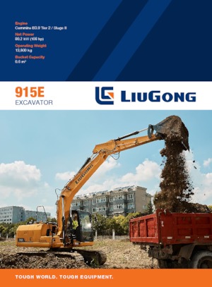Paletli ekskavatörler Liugong 915E