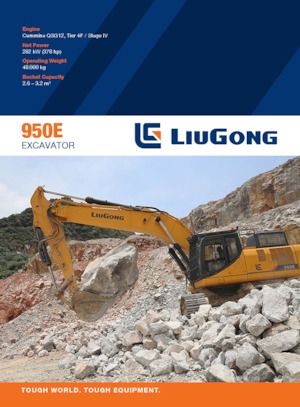 Crawler Excavators Liugong 950E