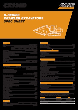 Crawler Excavators Case CX130D