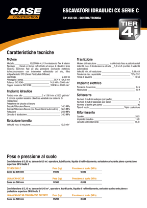 Paletli ekskavatörler Case CX145C 