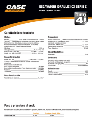 Crawler Excavators Case CX 160 C