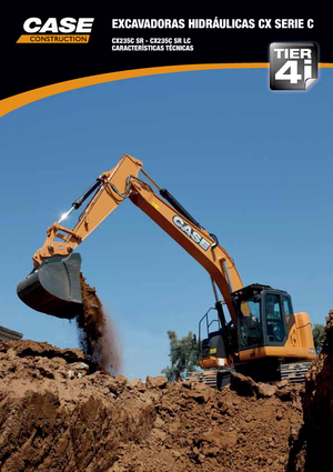 Paletli ekskavatörler Case CX235CSR 