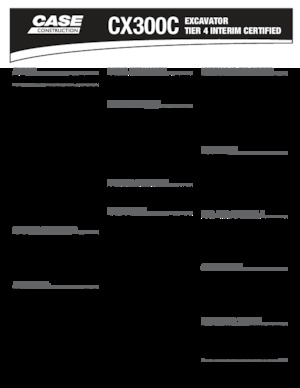 Crawler Excavators Case CX 300 C
