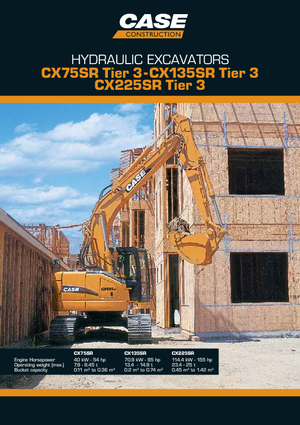 Paletli ekskavatörler Case CX 225 SR