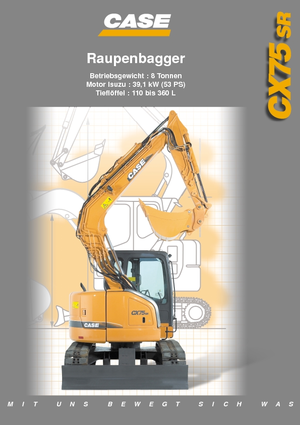 Crawler Excavators Case CX 75 SR