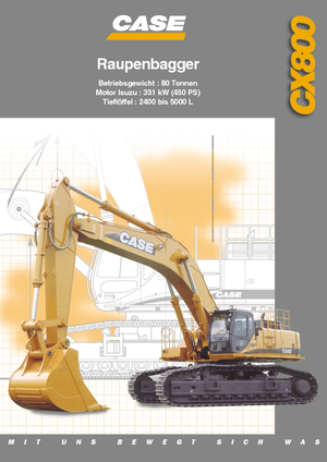Crawler Excavators Case CX 800