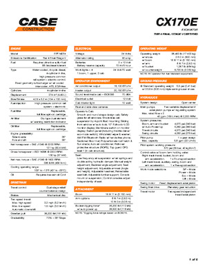 Paletli ekskavatörler Case CX170E