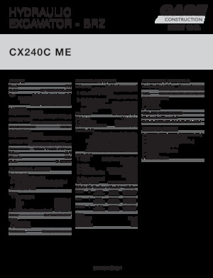 Paletli ekskavatörler Case CX240C ME