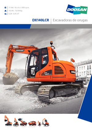 Paletli ekskavatörler Doosan DX 140 LCR