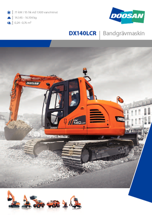 Paletli ekskavatörler Doosan DX 140 LCR