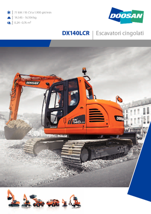 Paletli ekskavatörler Doosan DX 140 LCR