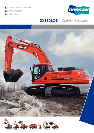 Paletli ekskavatörler Doosan DX380NLC-3