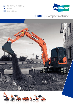 Crawler Excavators Doosan DX 80 R
