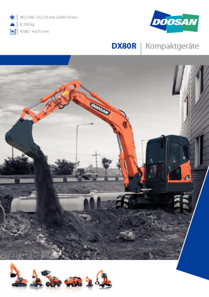 Crawler Excavators Doosan DX 80 R