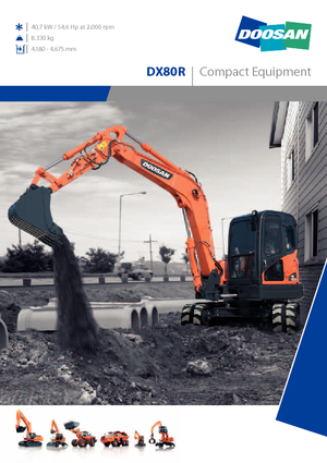Crawler Excavators Doosan DX 80 R