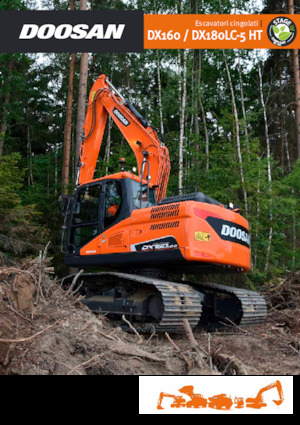 Paletli ekskavatörler Doosan DX160LC-5 HT