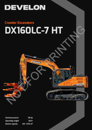 Crawler Excavators Develon DX160LC-7-HT