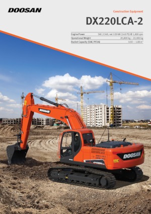 Paletli ekskavatörler Doosan DX220LCA-2