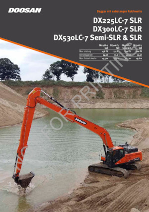 Paletli ekskavatörler Doosan DX300LC-7 SLR