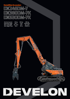 Crawler Excavators Develon DX530DM-7