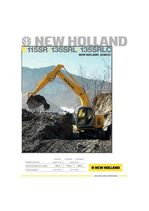 Crawler Excavators New Holland E 115 SR