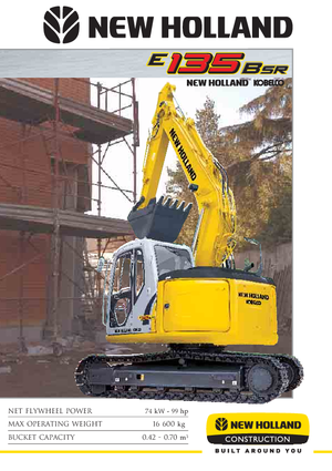 Paletli ekskavatörler New Holland E 135 B SR