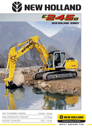 Paletli ekskavatörler New Holland E 245 B LC
