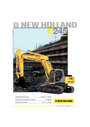Crawler Excavators New Holland E 245