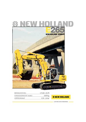Crawler Excavators New Holland E 265