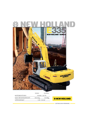 Crawler Excavators New Holland E 335