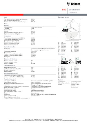 Crawler Excavators Bobcat E 60