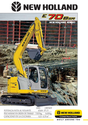 Crawler Excavators New Holland E 70 B SR