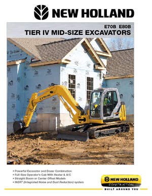 Crawler Excavators New Holland E 80 B MSR