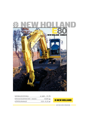 Crawler Excavators New Holland E 80 MSR