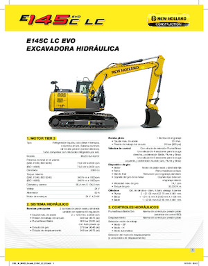 Paletli ekskavatörler New Holland E145C EVO