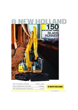 Crawler Excavators New Holland E150 Blade Runner