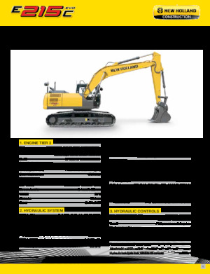 Paletli ekskavatörler New Holland E215C EVO