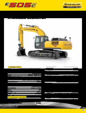 Paletli ekskavatörler New Holland E505C EVO