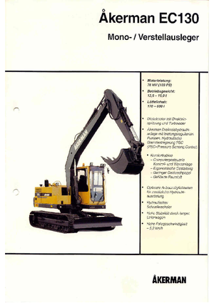 Crawler Excavators Akerman-Volvo EC 130