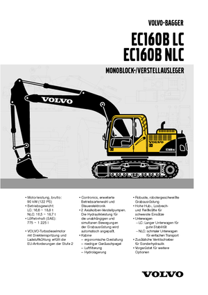Crawler Excavators Volvo EC160BNLC