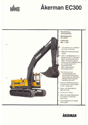 Crawler Excavators Akerman-Volvo EC 300
